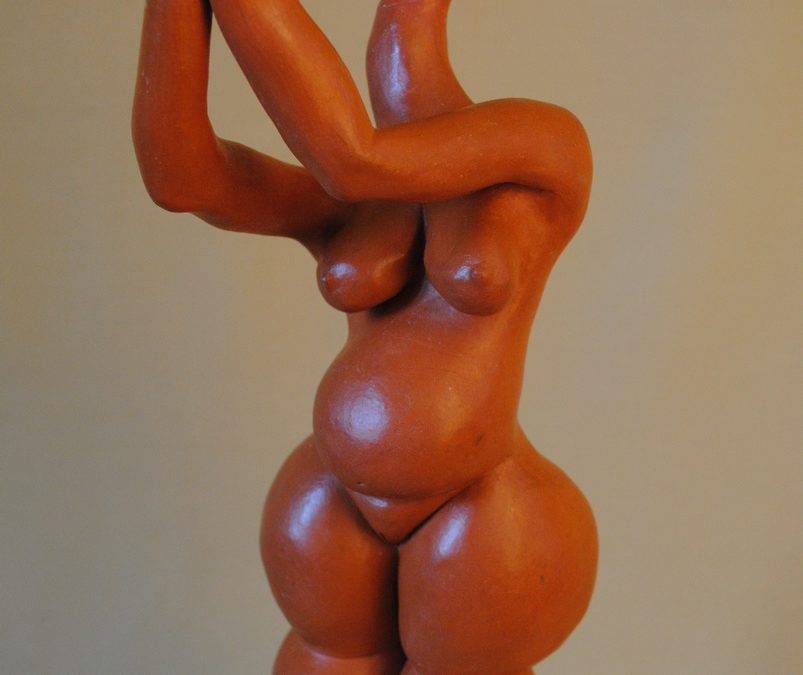 Vénus Rouge – Sculpture Céramique