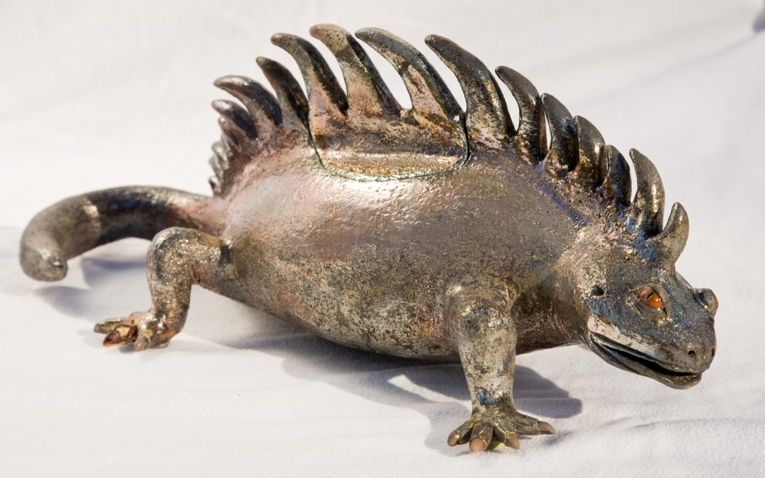 Dragon de Komodo – Sculpture Céramique